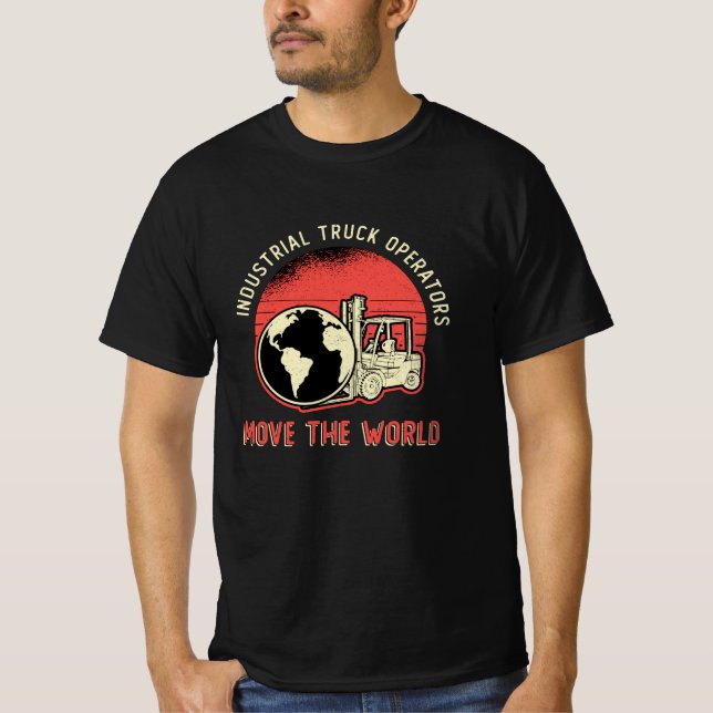 Forklift Operator Industrial Truck Operators T Shirt (Framsida)