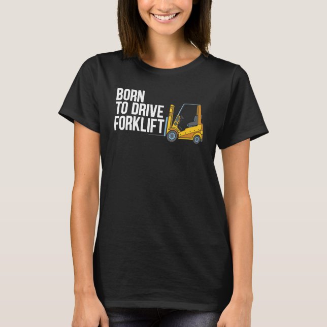 Forklift Operator Truck Worker_2 T Shirt (Framsida)