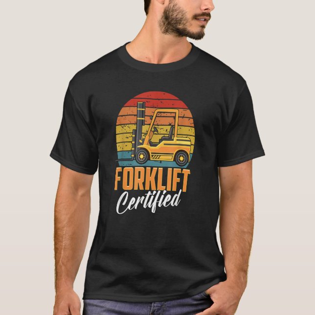 Forklift Operators   T Shirt (Framsida)
