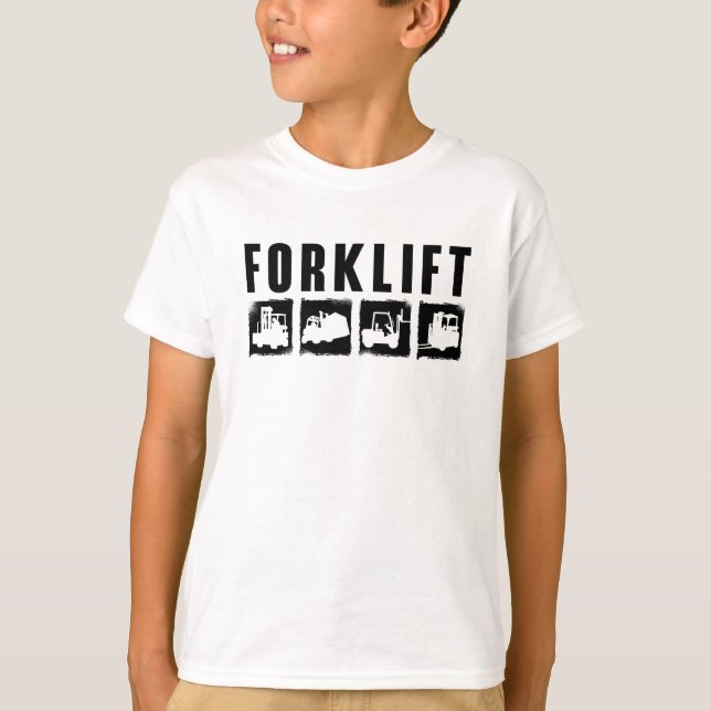 Forklift Quote Forklift Operator Driver Worker T Shirt (Framsida)