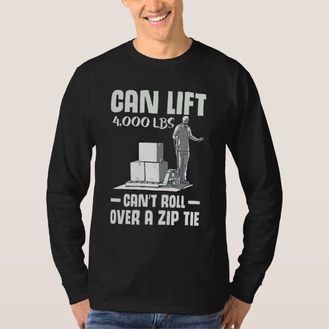 forklift user pallet truck cant govover it warehoi t shirt (Framsida)