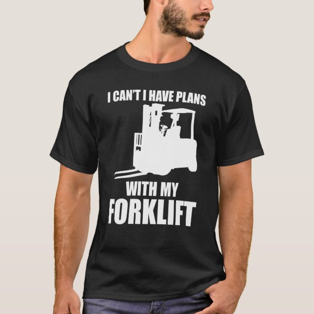 Forklifter har planer med Forklift T Shirt (Framsida)