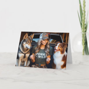 ForknWild Fine Art Greeting Card Tack Kort