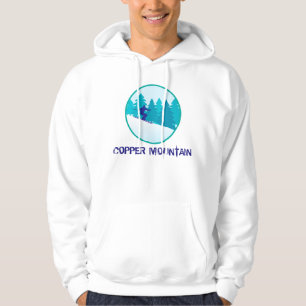 Förkoppra berg skidar cirklar hoodie
