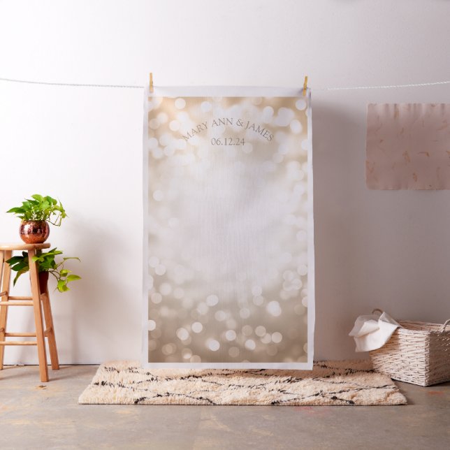 Förkoppra Bokeh ljus som gifta sig fotobakgrund Tyg (In Situ)