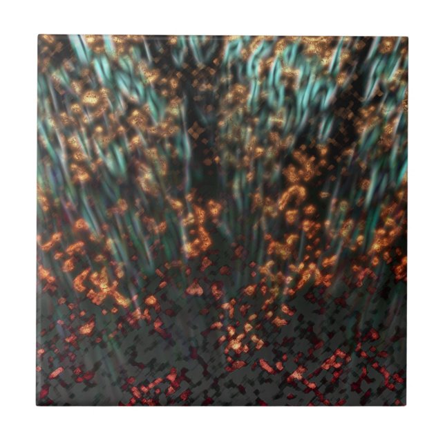 Förkoppra Borealis Kakelplatta (Framsidan)