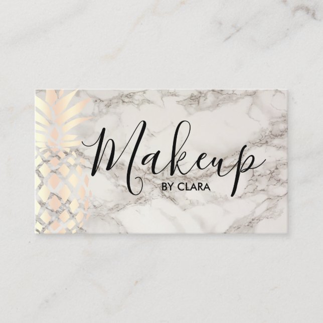 Förkoppra den rosa guld- konstnären för visitkort (Framsida)