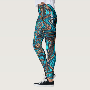 Förkoppra fält leggings