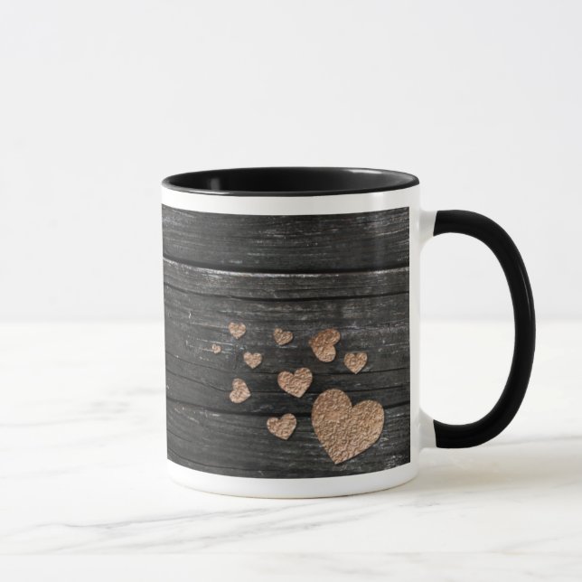 Förkoppra hjärtamuggen mugg (Höger)