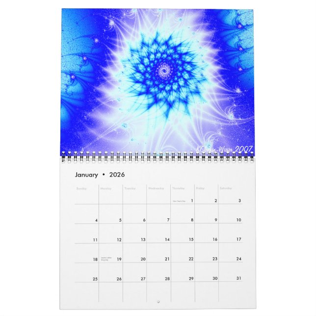 Förkoppra kranen, Fractals, 2007 Kalender (Jan 2026)