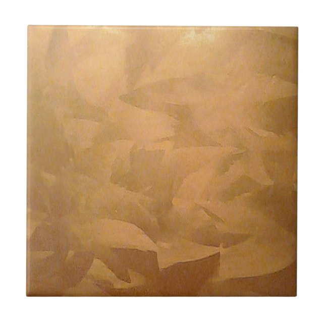 Förkoppra metalliskt räcker borstat kakelplatta (Framsidan)