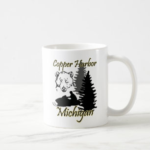 Förkoppra muggen för björnen för hamnMichigan Kaffemugg