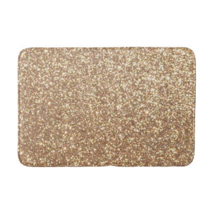 Förkoppra rosa guld- metalliskt glitter badrumsmatta