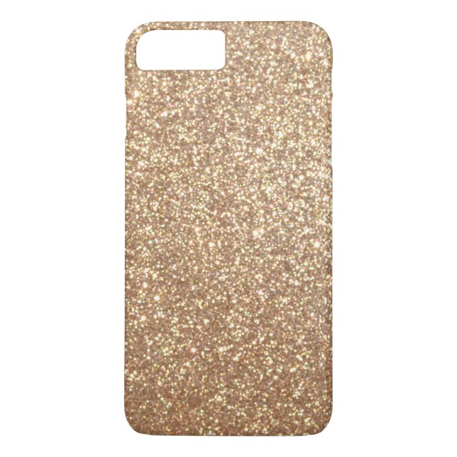 Förkoppra rosa guld- metalliskt glitter Case-Mate iPhone skal (Baksida)