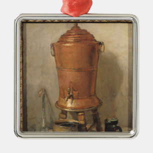 Förkoppra som dricker fontänen, c.1733-34 julgransprydnad metall