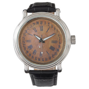 Förkoppra visartavlavintageklockan armbandsur
