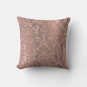Förkopprar guld- glitter för Pearly rosa ros fö Kudde