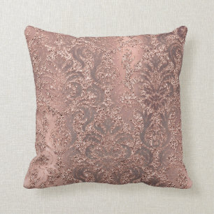Förkopprar guld- glitter för Pearly rosa ros fö Kudde