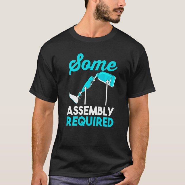Förkortad leg-funny amputation viss sammansättning t shirt (Framsida)