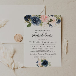 Förkortningsmiddag för återkommande Blommigt Inbjudningar