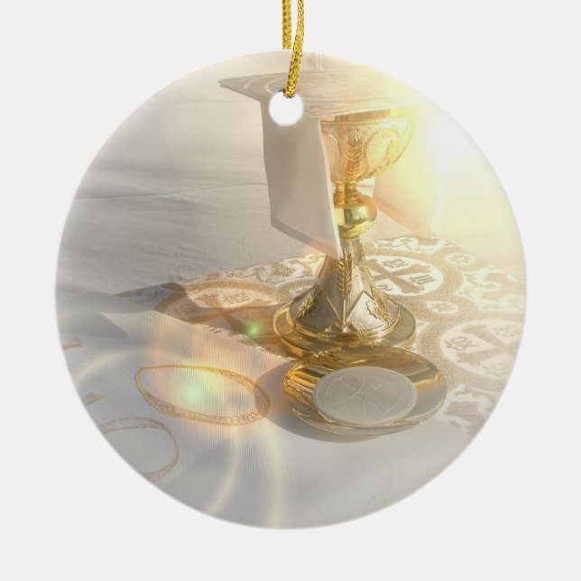 Förkroppsliga av Kristusprydnad Julgransprydnad Keramik (Framsidan)