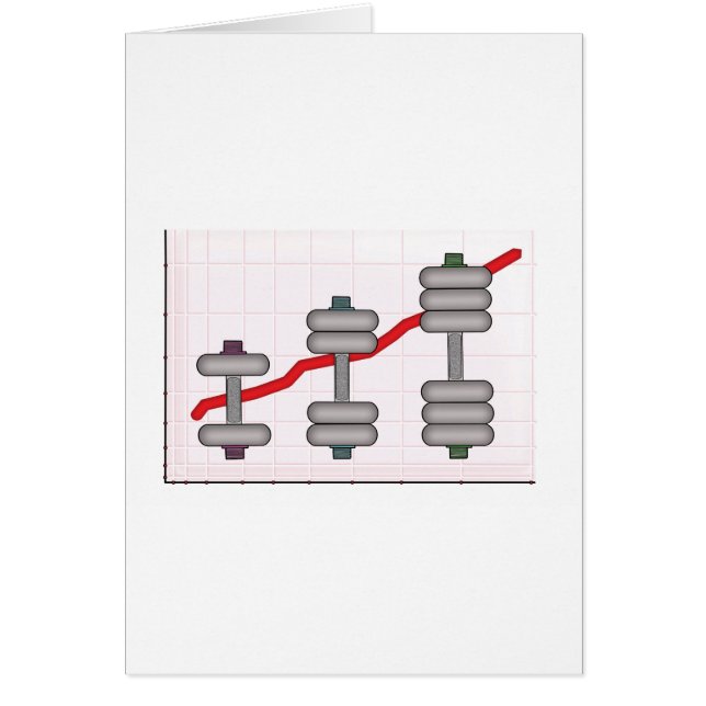 Förkroppsliga framsteg hälsningskort (Framsidan)