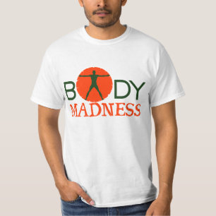 Förkroppsliga galenheta personlig instruktörmana tee shirt
