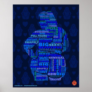 Förkroppsliga realitetvärldsaffisch 3 i blått poster