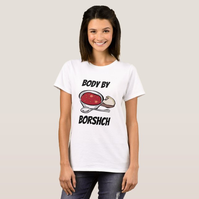 Förkroppsliga vid Borshchskjortan T-shirt (Hel framsida)