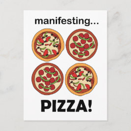 Förkroppsligande Pepperoni Pizza Vykort