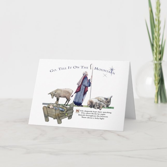 Förkunna på berget kort (Framsida)