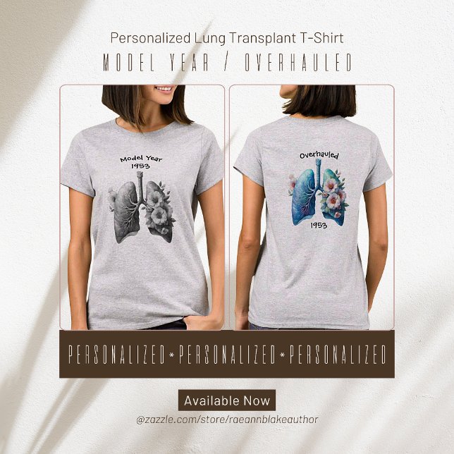 Förlaga år/överdragen lungtransplantation T-Shirt (Skapare uppladdad)