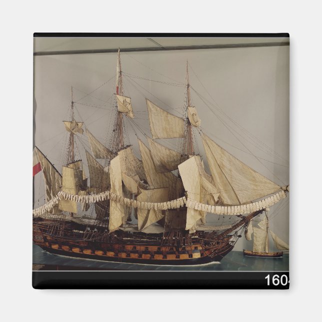 Förlaga till frakten "L'Achille" Magnet (Framsidan)
