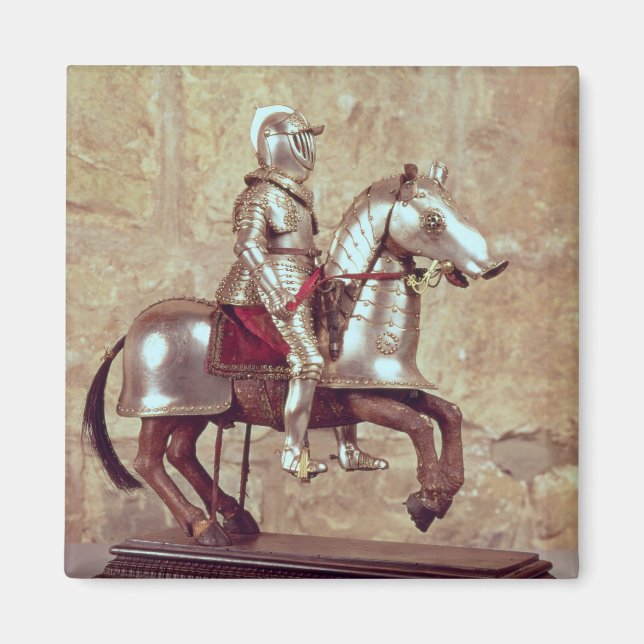 Förlaga till häst och riddare, c.1640 magnet (Framsidan)