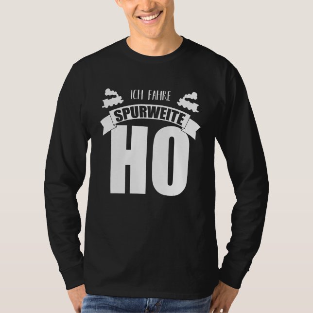 Förlaga till järnvägsvagn H0 I 187 Modell Järnväg T Shirt (Framsida)