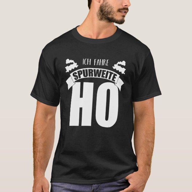 Förlaga till järnvägsvagn H0 I 187 Modell Järnväg T Shirt (Framsida)