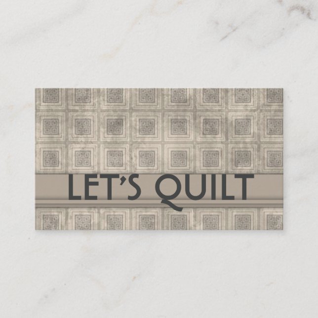 Förlagad Vintage för kvartspartsmaterial Visitkort (Framsida)