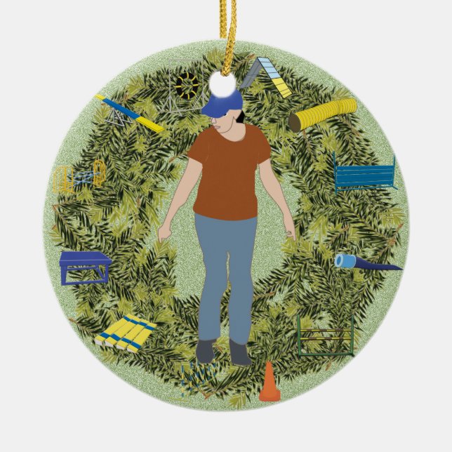 Förlagehanterare 1 för julaftonkranAgility Julgransprydnad Keramik (Framsidan)