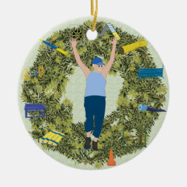 Förlagehanterare 2 för julaftonkranAgility Julgransprydnad Keramik