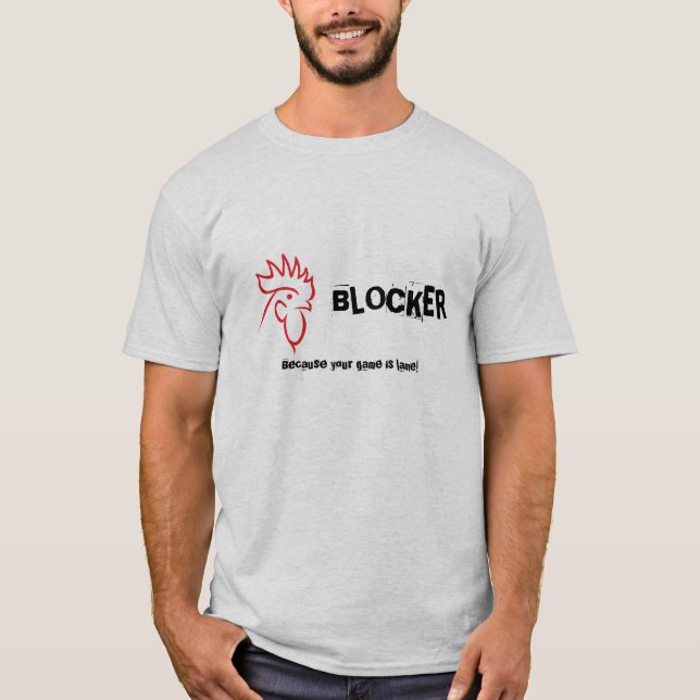 Förlamad lek för COCKBLOQUER! T-shirt (Framsida)