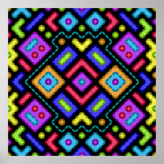 Förlängd Abstrakt Poster