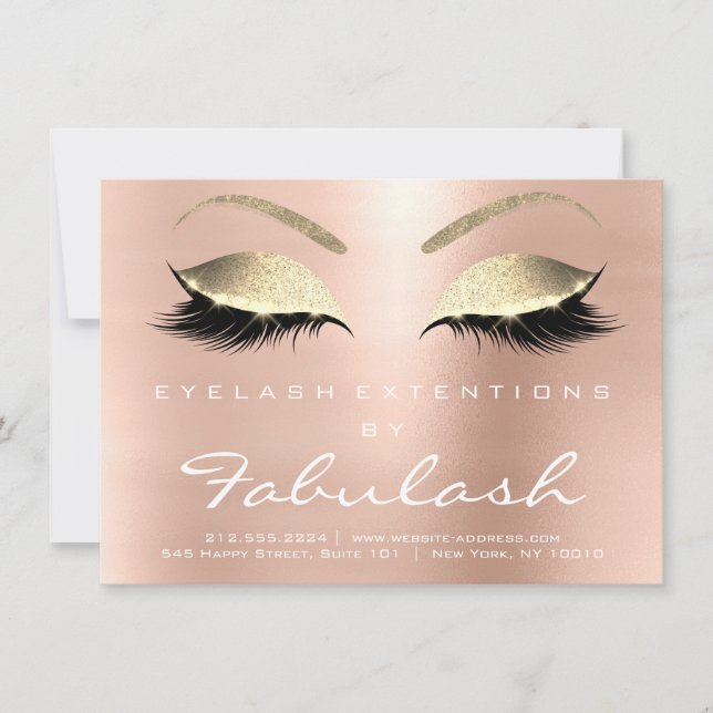 Förlängning av aska Eftervård Instruktion Rosa Gul (Framsida)