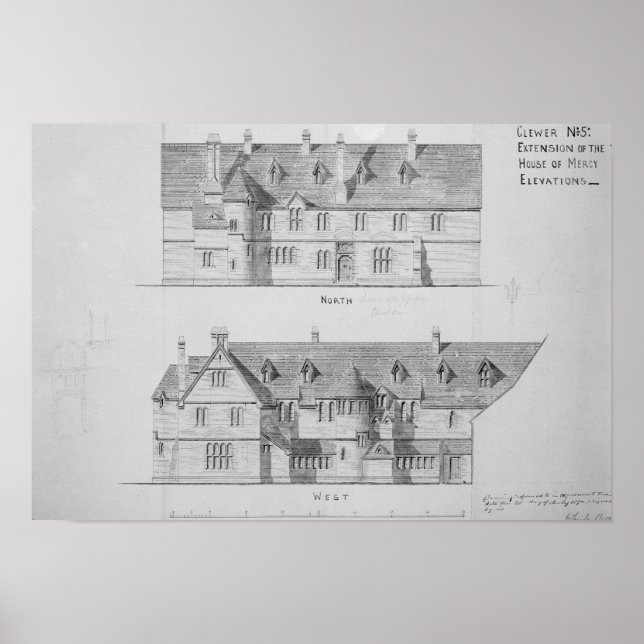 Förlängning av det brittiska nöjeshuset, Clewer Poster (Framsidan)