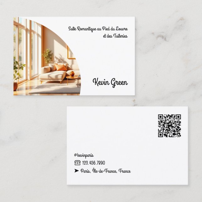 Förlängning av luftburet vaccin, QR Visitkort (Fram/baksida)