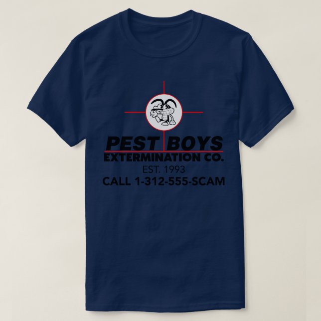 Förlängning av skadegörare t shirt (Design framsida)