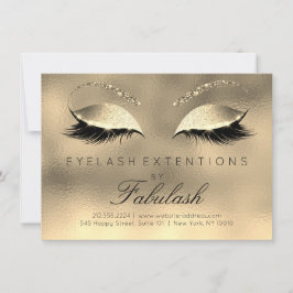Förlängning av skönhetsutslag Salon Aftercare Guld