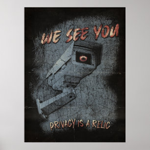 Förlängning - Techno-Dystopian Streetwear Design Poster