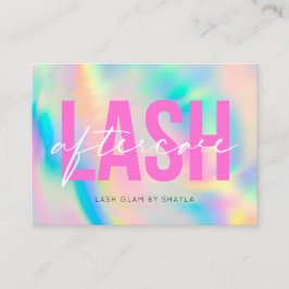 Förlängningar av hudutslag Eftervård Anvisningar R Visitkort