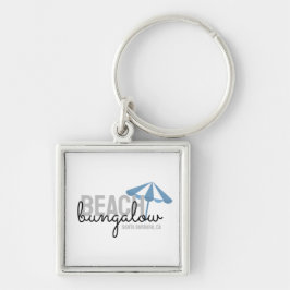 Förlängningshastigheten vid paraplyförlamning - ny fyrkantig silverfärgad nyckelring