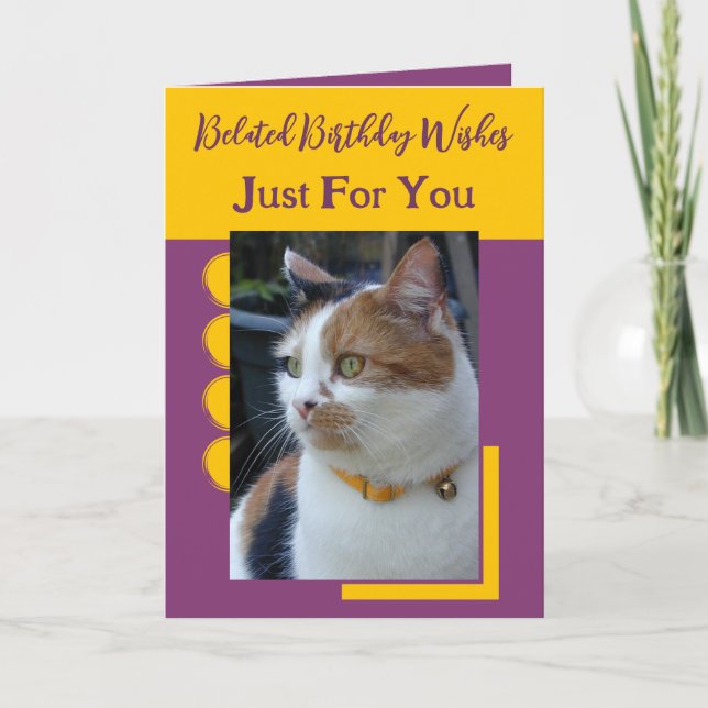 Förlängt födelsedagskalas önskemål bara för din li kort (Framsida)